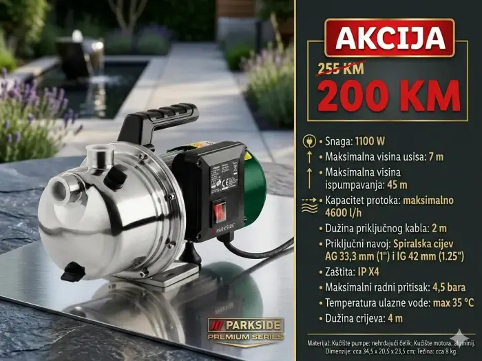 Slika oglasa Pumpa za vodu Parkside